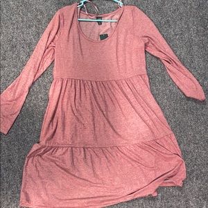 Pink Long Sleeve Dress